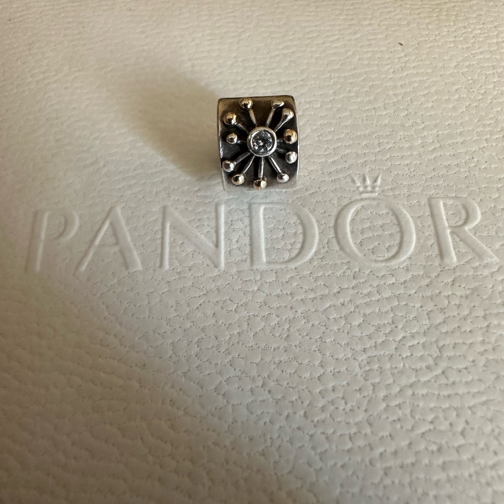 Pandora Two-Tone Retired Starburst Charm